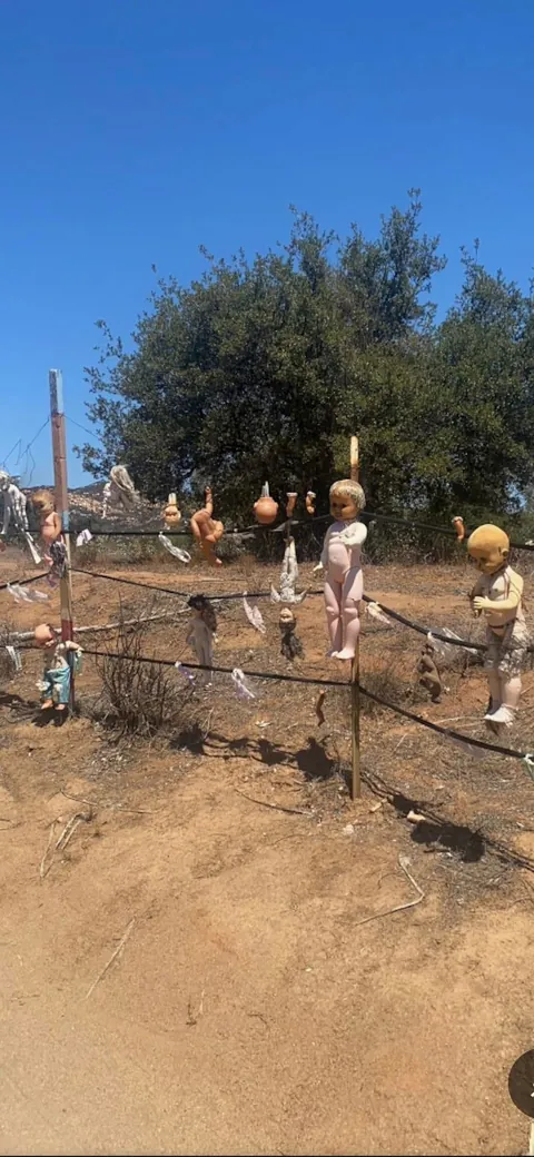 This creepy ass place we found in the middle of nowhere in the mountains east of San Diego.