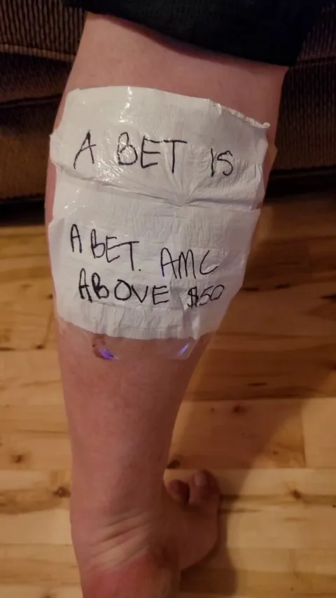 A bet is a bet... Call this one fulfilled!