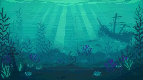 My first ever underwater background animation ⚓