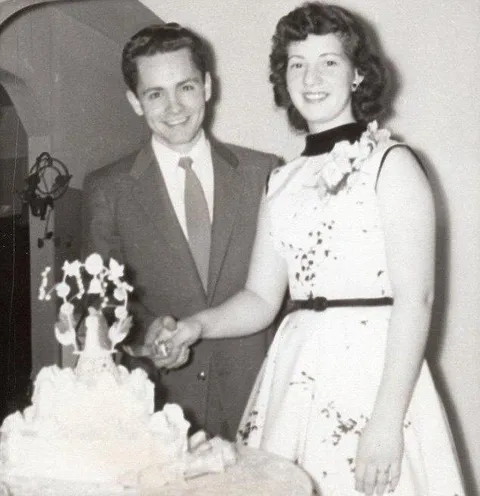 Charles Manson on his wedding day with Rosalie "Rosie" Jean Willis in January 1955.