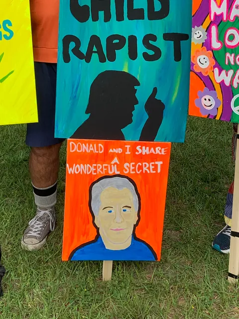 Some signs I saw at a No Kings protest today