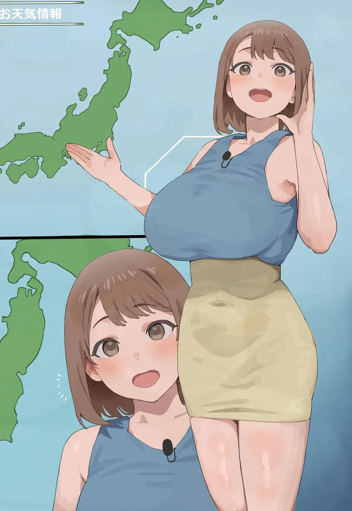 Being a news caster isn't what she expected