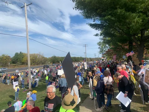 Went to my local “No Kings” protest today!