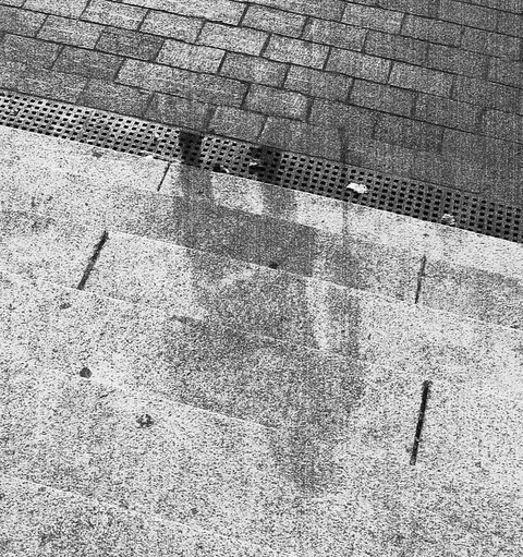 A human shadow - Hiroshima