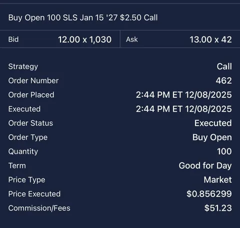 $48k —> $622k on SLS