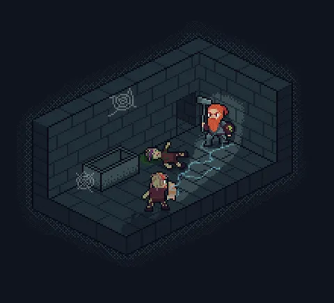 Dwarf in dungeon