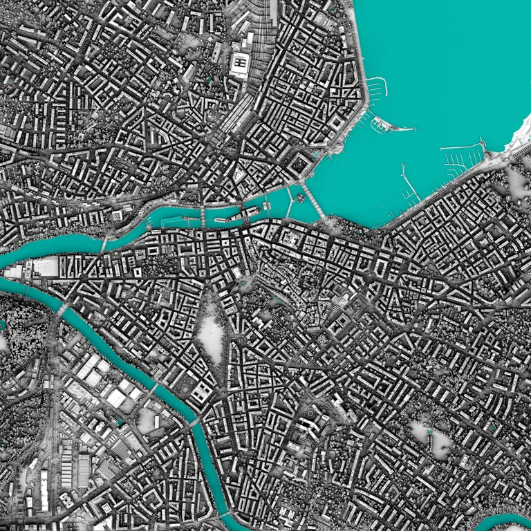 [OC] Fragments from my collection of very detailed shaded maps of cities