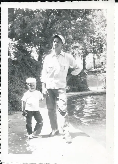My dad and his parents circa 1950
