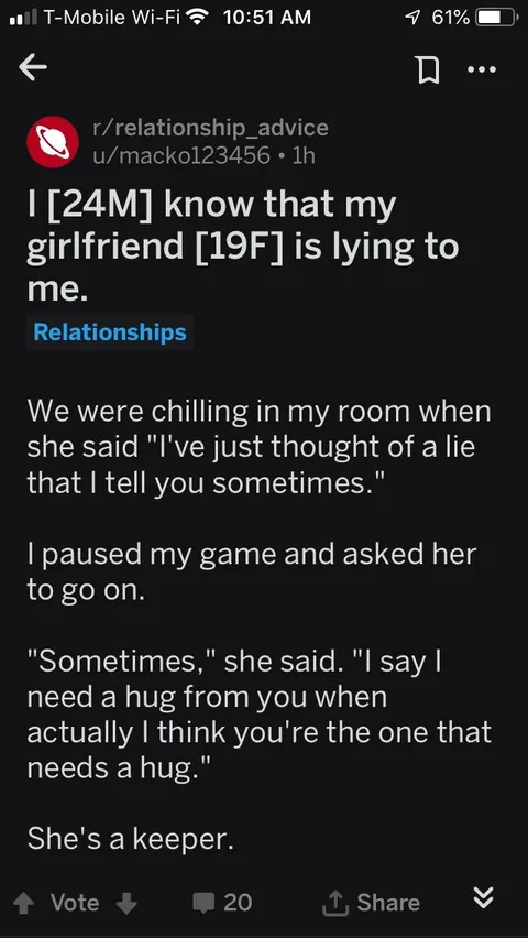Wholesome girlfriend