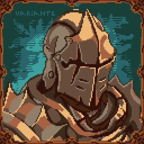 Knight Portrait Project 3/4 (Fantasy 24 Palette). by thevariante