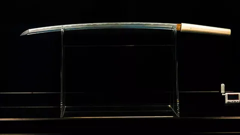 This katana made from 4 billion year old meteorites. It's called the "The Sword of Heaven".