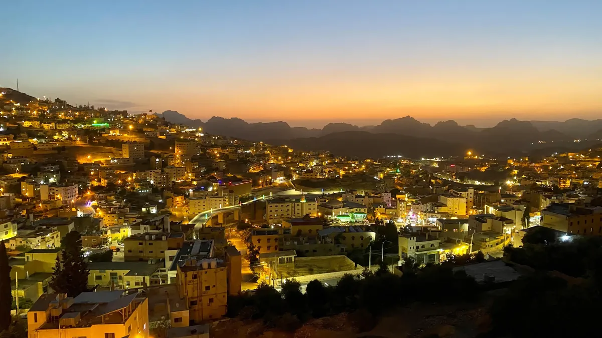 Exploring empty Jordan during a business trip