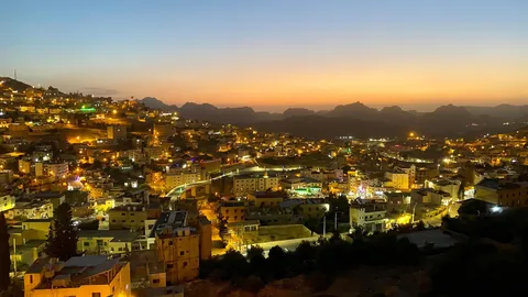 Exploring empty Jordan during a business trip