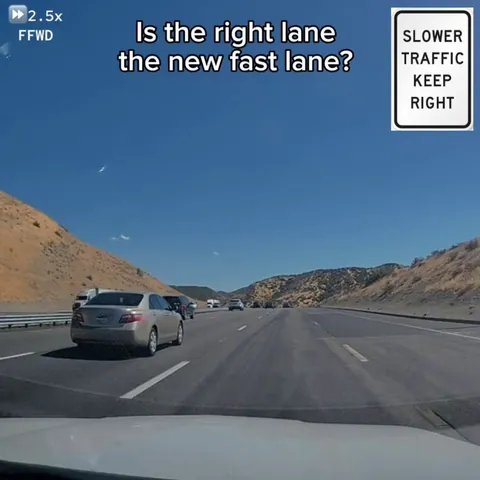 The right lane is the new passing lane [OC]