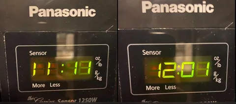 My microwave clock only left aligns 1’s for the eleventh hour