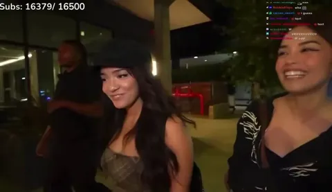 A stalker tries to approach Cinna and Valkyrae during the sisathon