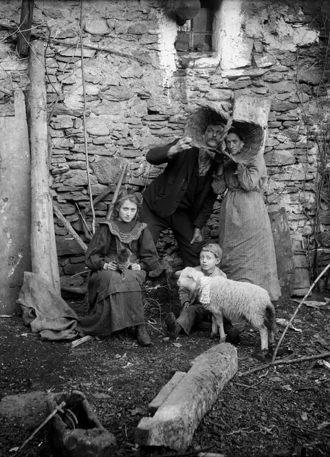 Between 1900 and 1930, a destitute seed pedlar took more than 5000 photographs of daily life in an isolated valley to the south of the Alps. They were rediscovered long after his death. I can't convey how amazing these images are. 