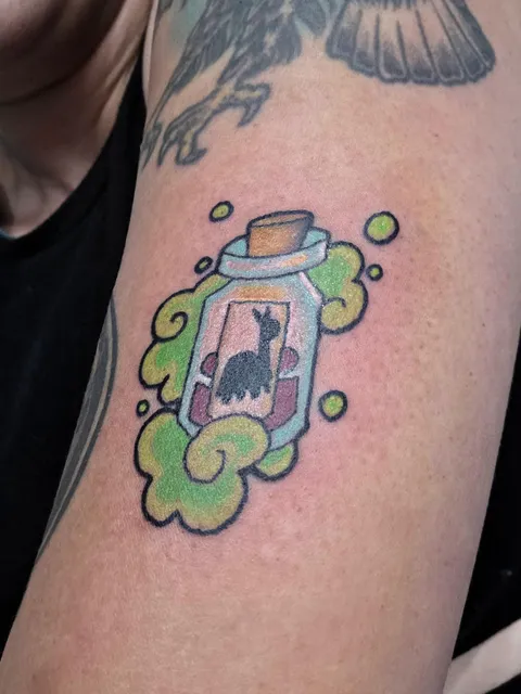 Riiiighhhttt.... the poison....Colleen @ Gray wolf tattoo jacksonville fl