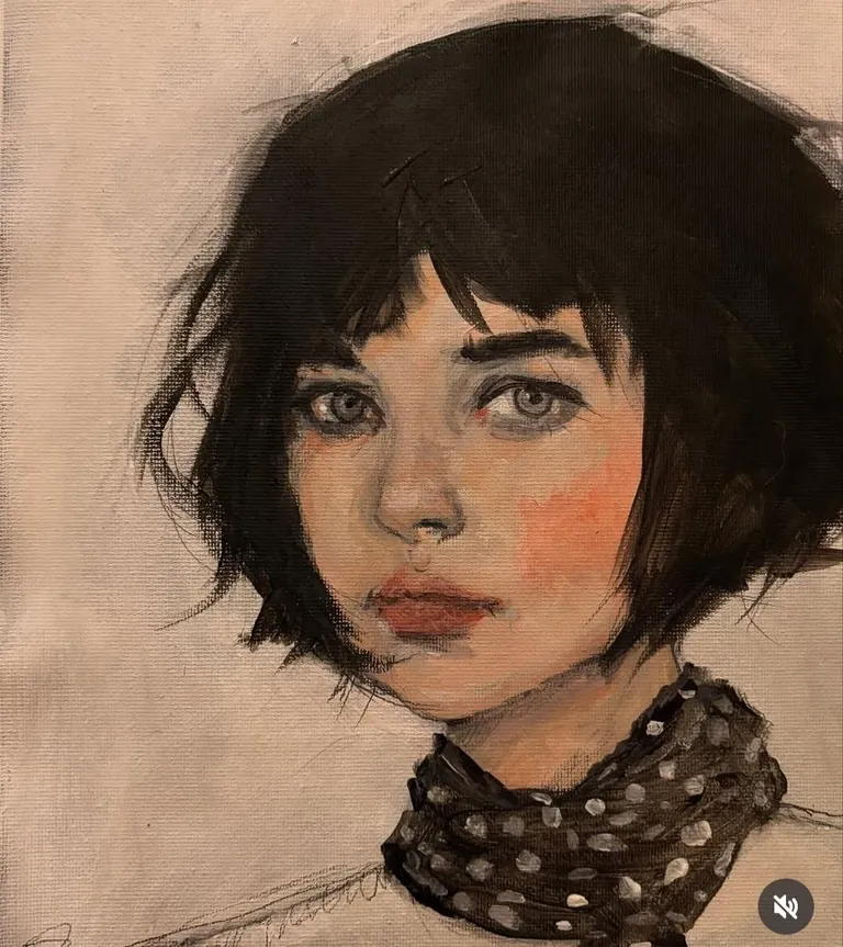 Céleste, Carole Pueo, acrylic on free canvas, 2025