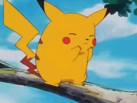 Pikachu knowing that he will be in every pokemon game no matter what