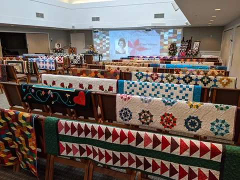 Grandma quilted her whole life, seemed appropriate to celebrate her passing with her work.