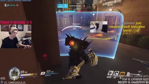 xQc SNAPS after getting stunned for 20 seconds straight on his birthday 🎈 (OW1 clip)