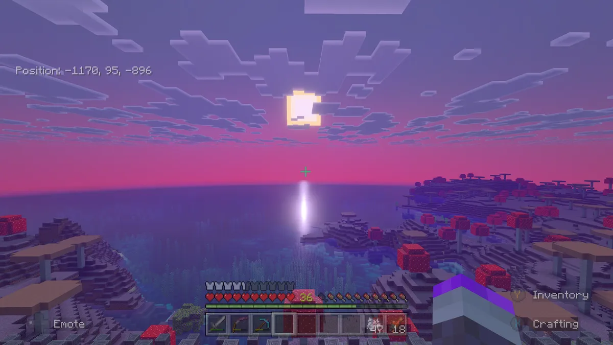 Mushroom Islands have gone vaporwave.