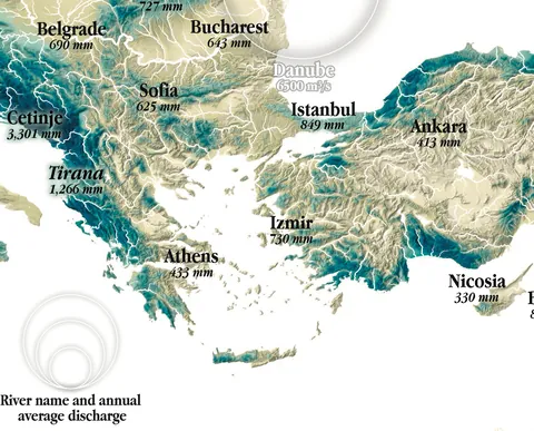 "A new map of the Rain and Rivers of Europe" an Ode to Water and streams, with a map I made today [OC]