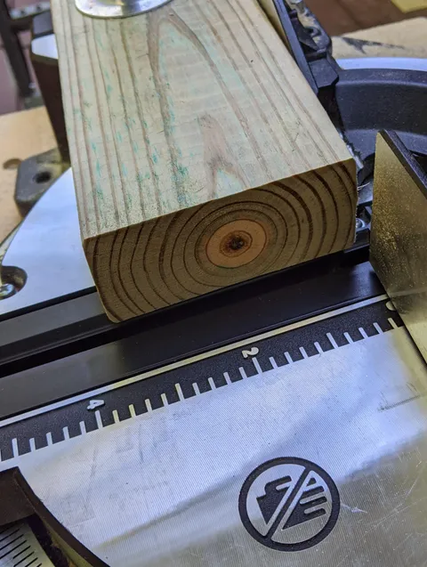 My 2x4 came from the very center of the tree.