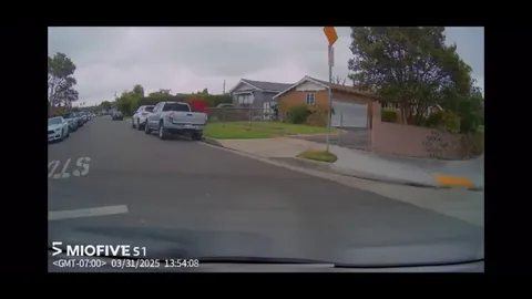 Idiot runs a Stop sign at School Crossing, nearly runs over 2 woman and a baby. [oc]
