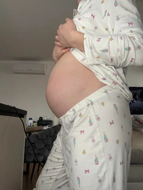Taking my PJs off. Take a look underneath