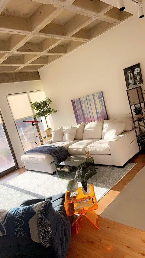 My living room makes me happy. 