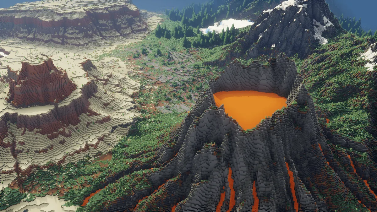 Textbook Map in Minecraft