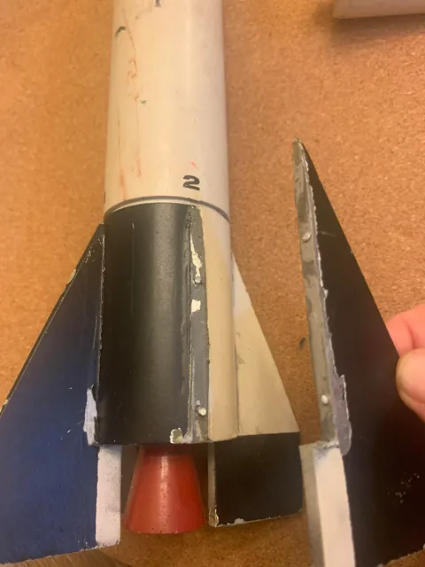 1950’s Jupiter C rocket mock up