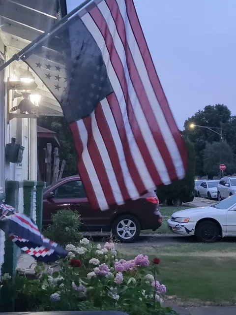 My first real act of rebellion, sorry dad but the flag looks better like this, this year.