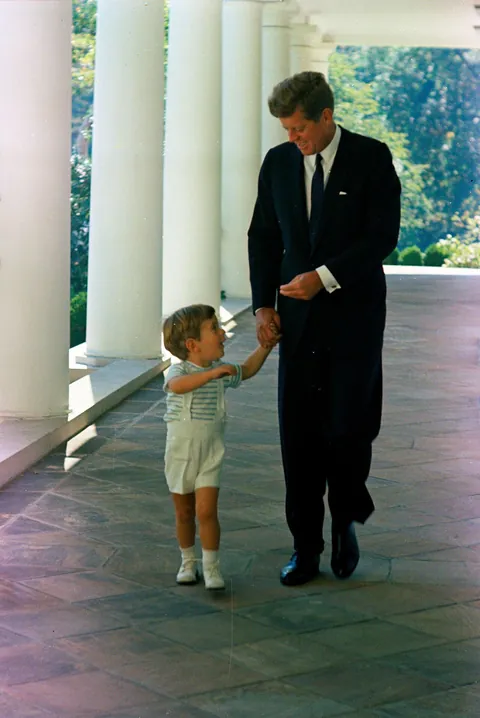JFK and JFK Jr. at the White House (1962)
