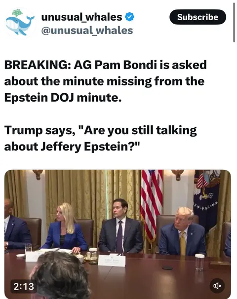 Why are we still talking about Epstein?