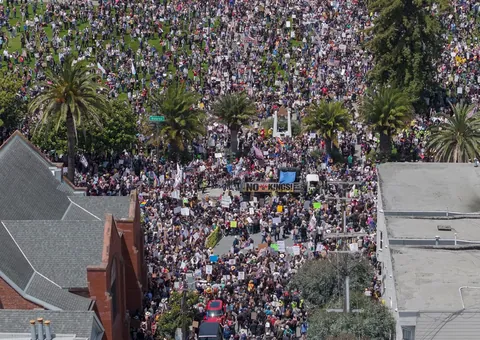 [OC] Trump admin wants all your names - No Kings/ICE Out protest 100,000 strong in San Francisco