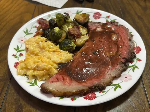 [homemade] prime rib, salami and cheddar