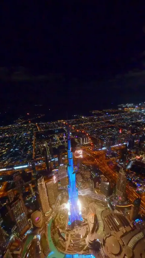 Drone POV Burj Khalifa Fireworks 2026