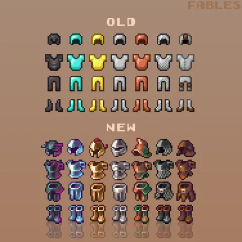 Made these armor resprites for my texture pack least year