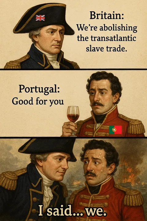 Britain went out of its way to enforce the abolition of the transatlantic slave trade