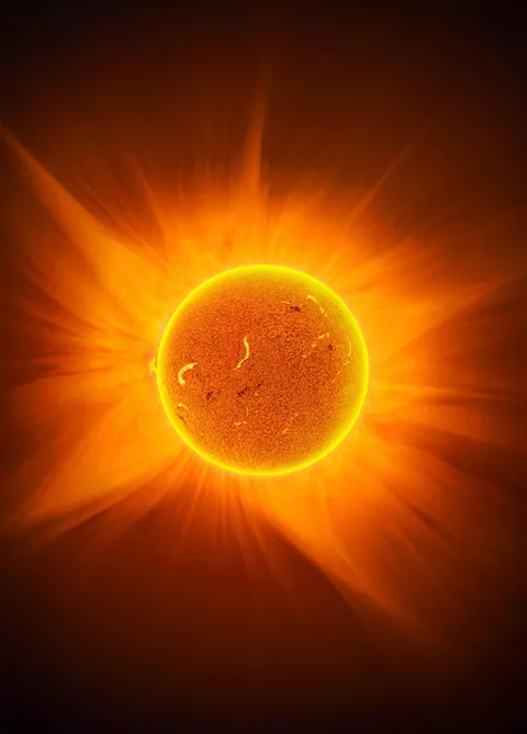 I Captured the Sun’s Corona During the August 12 Totality and Combined it with a Picture of the Sun Taken Moments Before to Reveal This HDR View.