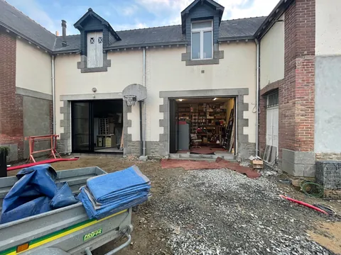 Wanted French doors and a beautiful deck, so I gave myself a task. Results after many, many weekends. 