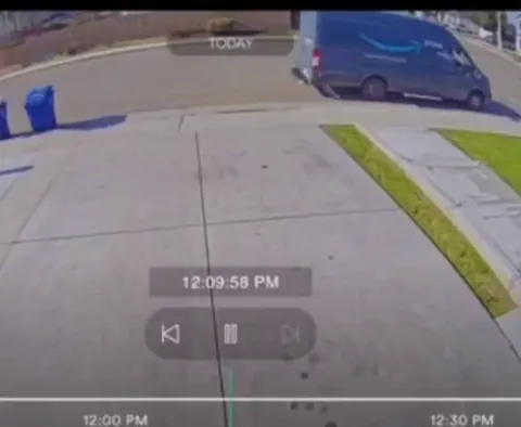 [OC] Woman trying to insurance scam Amazon in a town near me. 