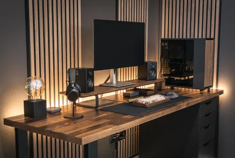 New mid-century modern cozy setup