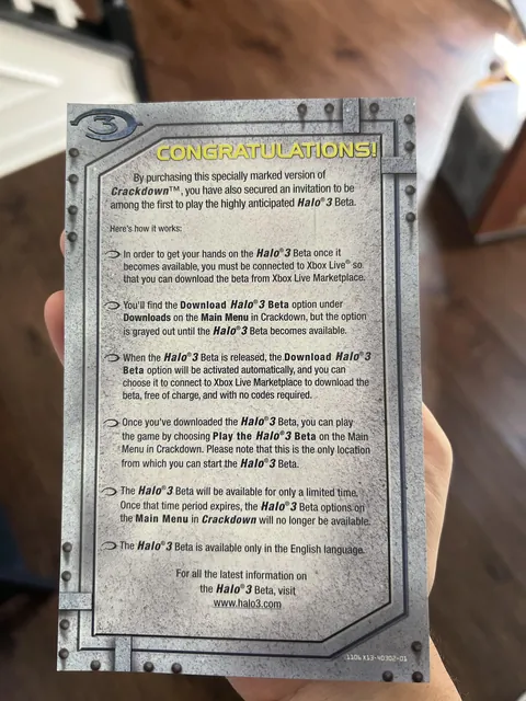 Selling a game and found this behind the manual