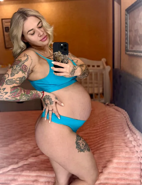 My pregnant belly transformation