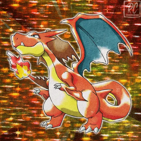 Mega Charizard X  &amp; Y Gen 1 Retro Style! [OC]