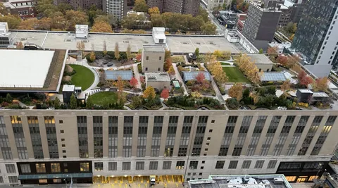 This rooftop in the middle of manhattan New York City.